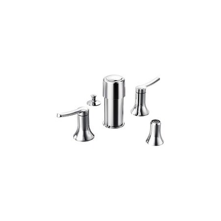 Moen Chrome Two-Handle Bidet Faucet TS41705